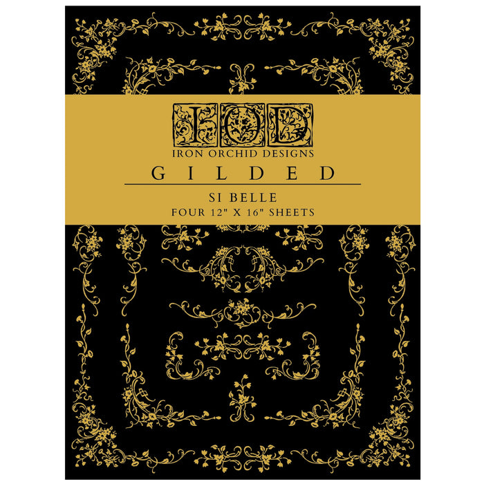 IOD Si Belle Gilded Transfer - Iron Orchid Designs