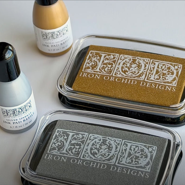 IOD Silver Sparkle Ink Refill - Iron Orchid Designs