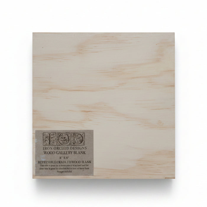 IOD Wood Blank 8in x 8in by Iron Orchid Designs - Double-Sided