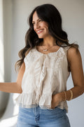It's A Moment Natural Tank Top