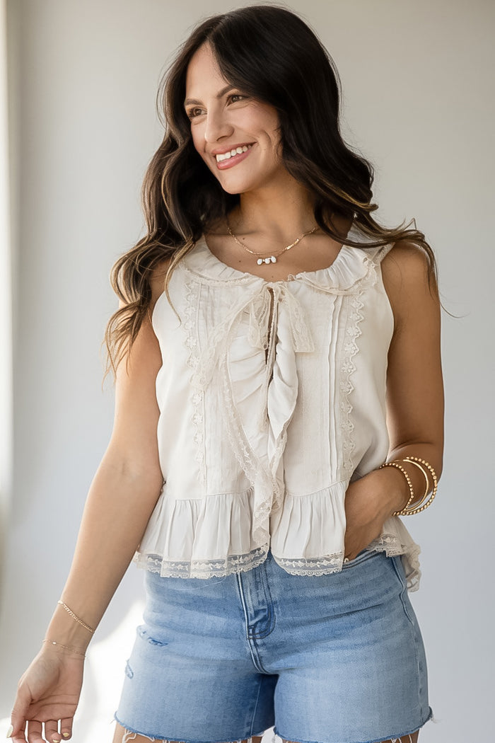 It's A Moment Natural Tank Top