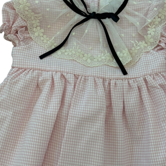 Jackie Pink/White Gingham Dress