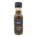 Jalapeno coriander lime hot sauce bottle
