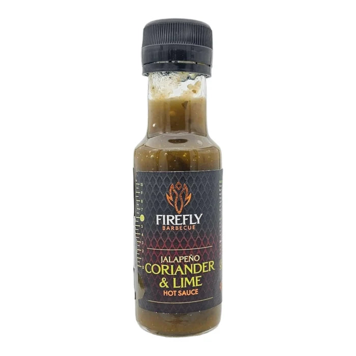 Jalapeno coriander lime hot sauce bottle