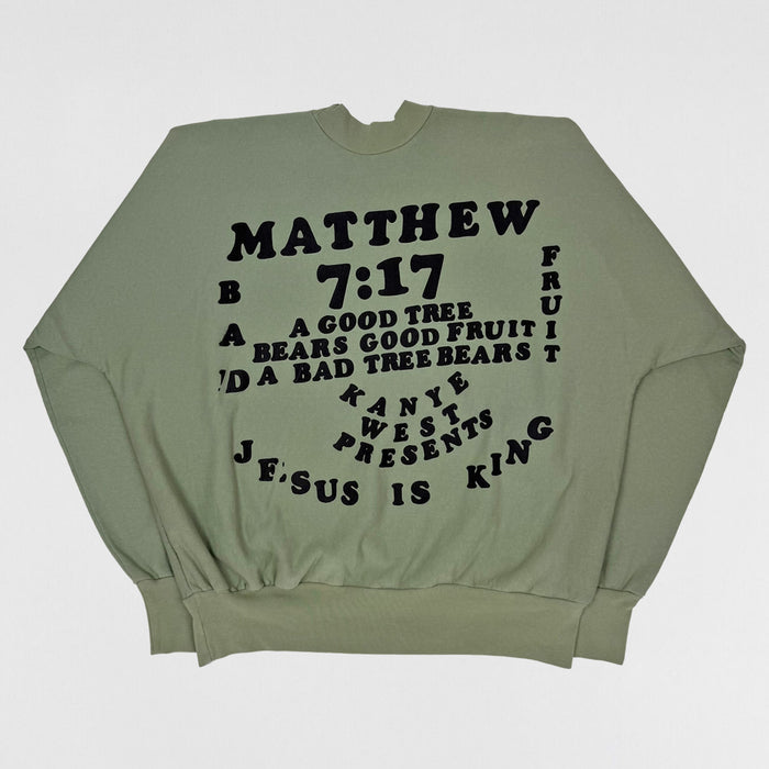 Jesus Is King 2019 Matthew 7:17 Crewneck By CPFM & James Turrell