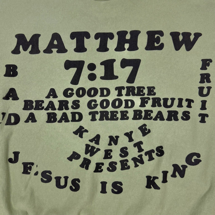 Jesus Is King 2019 Matthew 7:17 Crewneck By CPFM & James Turrell