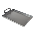 Stainless steel grill plate for cooking and searing