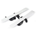 Kids Beginner Ski Boards & Poles, ODOLAND Low-Resistant Ski Boards for Age 4 and Under, Snowflake