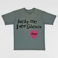 Kids See Ghost 2018 CPFM 'Lucky Me I See Ghosts' Tee In Glacier
