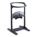 Black log splitter stand for kindling creation