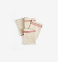 Red Extra Large Cotton Kitchen Towels, 4-Pack