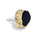 Kiva Obsidian & Gold Bottle Stopper - RSVP Style