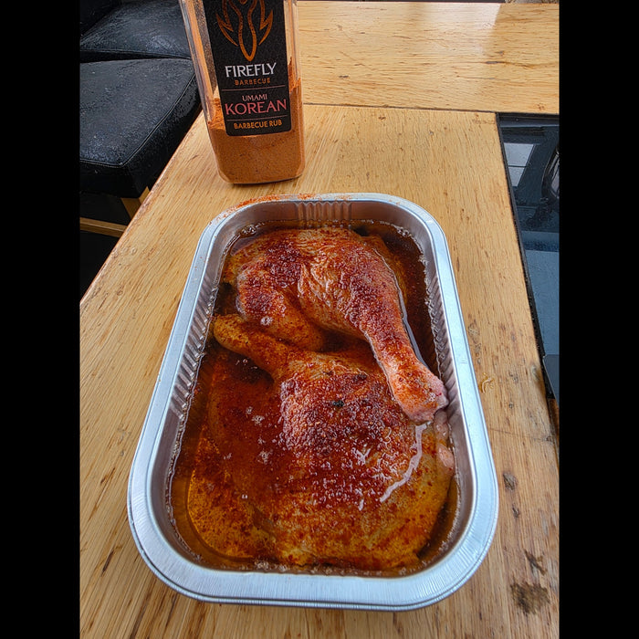 Close-up of Korean BBQ Umami Rub container