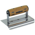KRAFT 6”x4”x1/2”r SINGLE curved end flat stainless steel cement edger