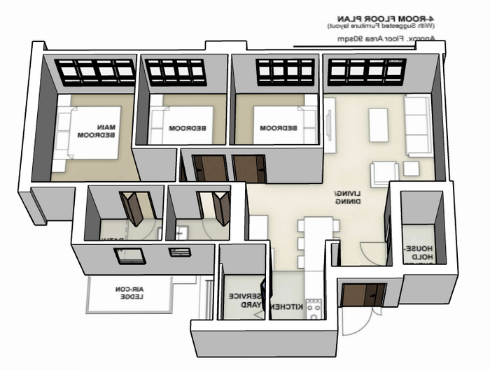 Lakeview Cascadia 4-room