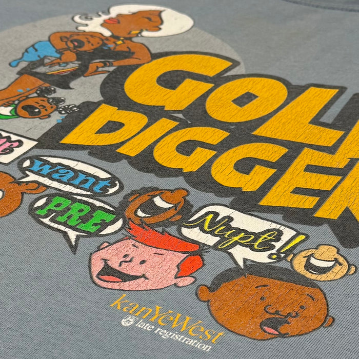 Late Registration 2005 Gold Digger Tee in Blue