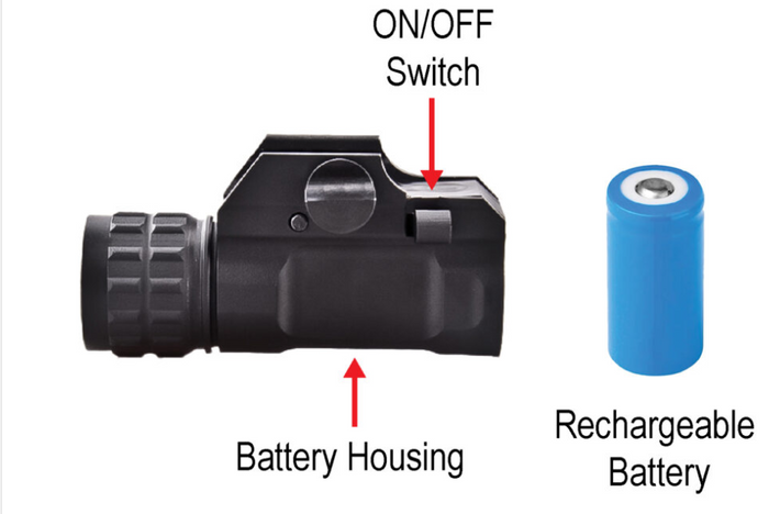 LED Flashlight for picatinny rail