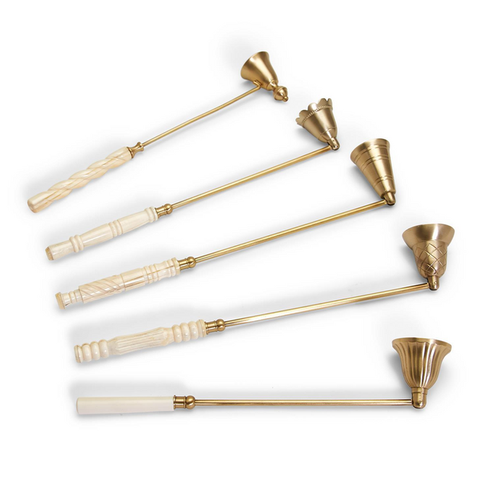Lights Out Antiqued Gold Candle Snuffer