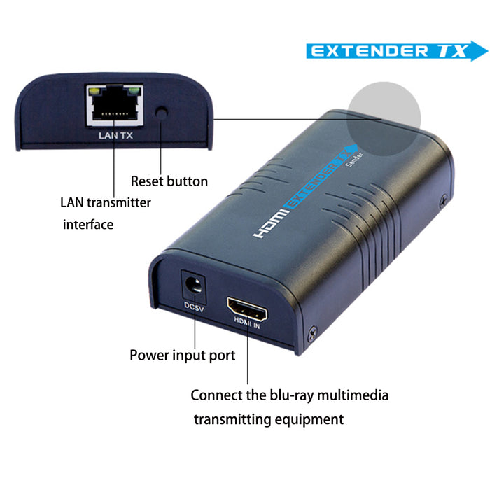 LKV373A Version 4.0 HDMI Extender Sender+Receiver 120M 1080P for HD STB DVD PS3
