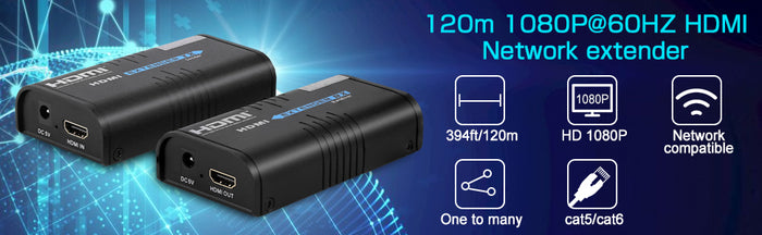 LKV373A Version 4.0 HDMI Extender Sender+Receiver 120M 1080P for HD STB DVD PS3