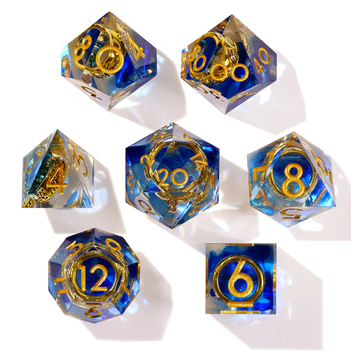 Lost Ring Sharp Edge RPG Dice Set | 7 Pieces
