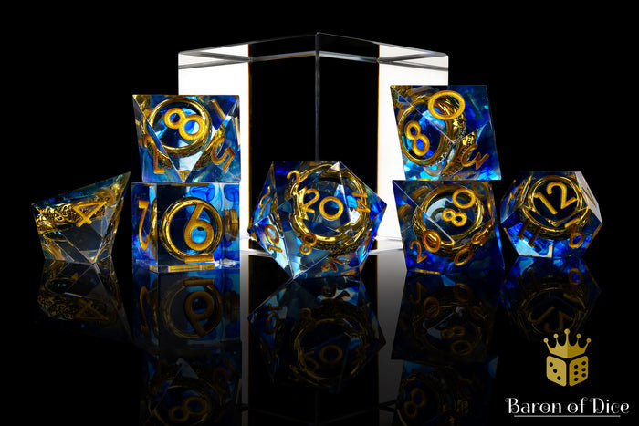 Lost Ring Sharp Edge RPG Dice Set | 7 Pieces