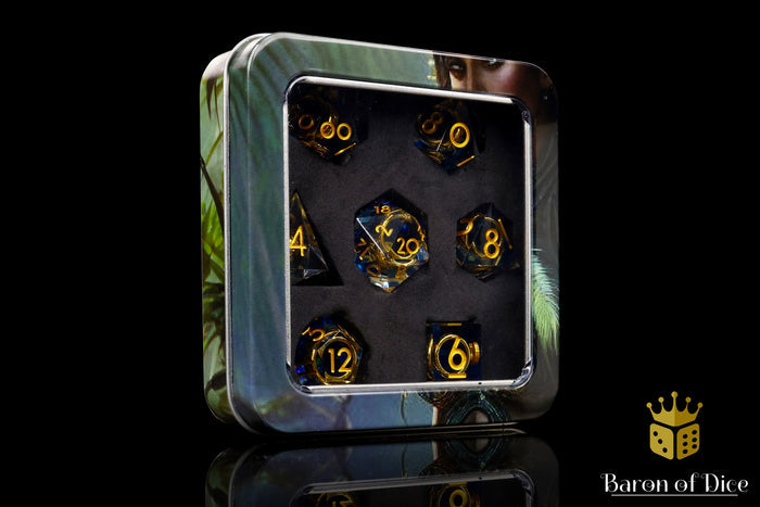 Lost Ring Sharp Edge RPG Dice Set | 7 Pieces