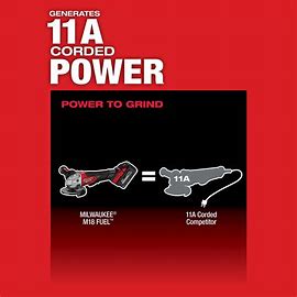 M18 FUEL 18V Lithium-Ion Brushless Cordless 4-1/2 in./5 in. Grinder w/Paddle Switch (Tool-Only)
