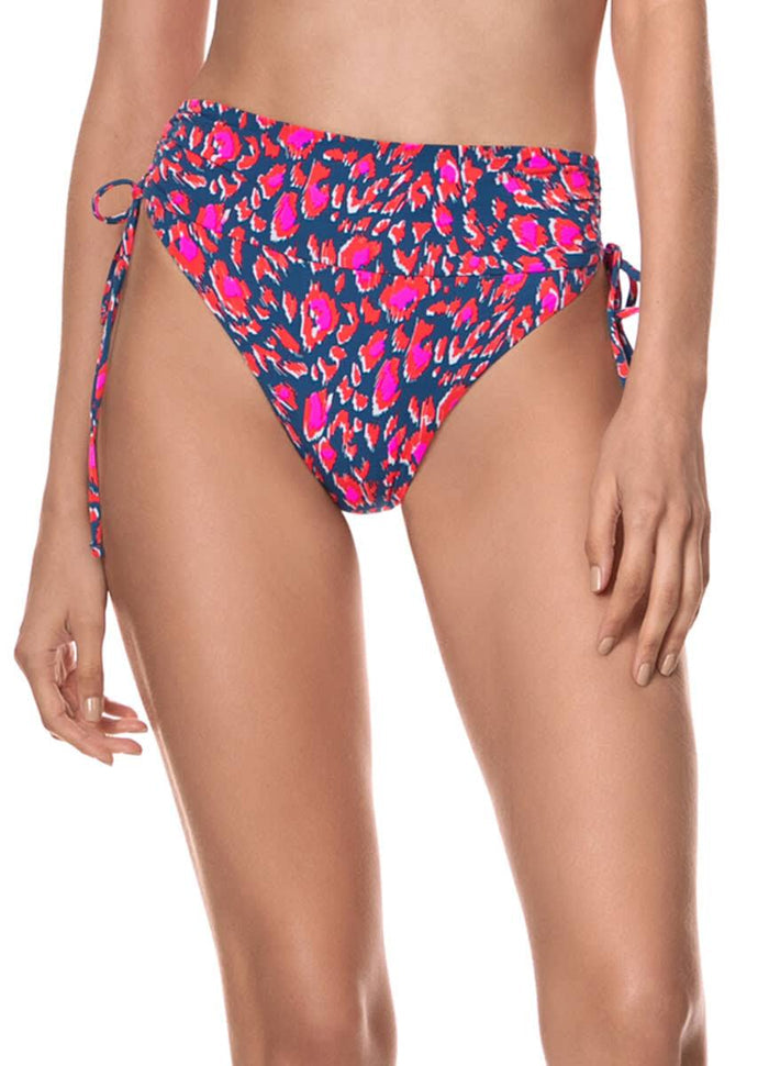 Maaji More Compassion Bianca High Rise/High Leg Bikini Bottom by Maaji - Blue