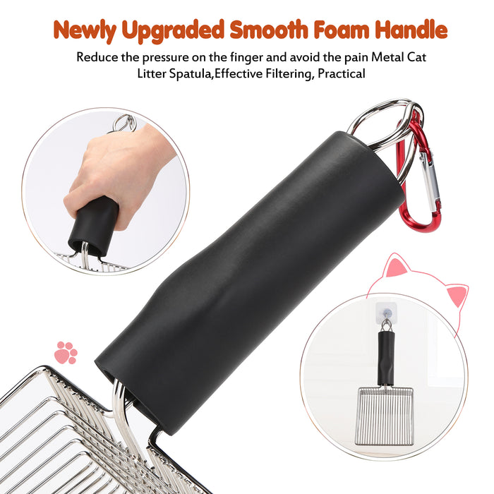 Metal Cat Litter Scoop Sifter Deep Shovel Scooper POO Cleaner Heavy Duty Tool