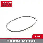 Milwaukee 44-7/8 in. 10/14 TPI Deep Cut Portable Bi-Metal Band Saw Blades (2-Pack)