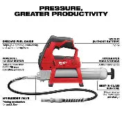 Milwaukee M18 18V Lithium-Ion Cordless Grease Gun 2-Speed (Tool-Only)