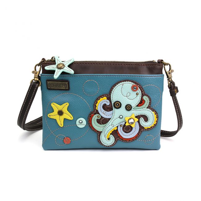 Mini Crossbody Blue Octopus