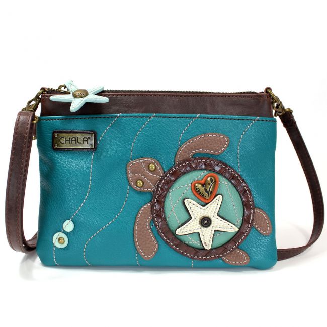 Mini Crossbody Turquoise Turtle