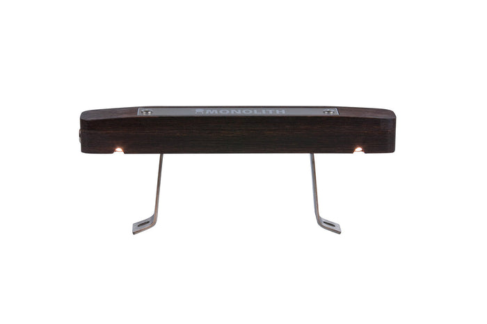 LED handle with integrated grill light and metal mounting brackets