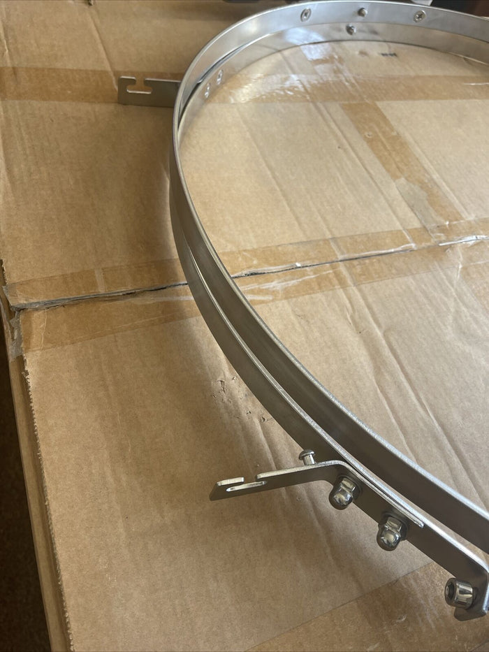 Outdoor grill hinge and metal band replacement parts