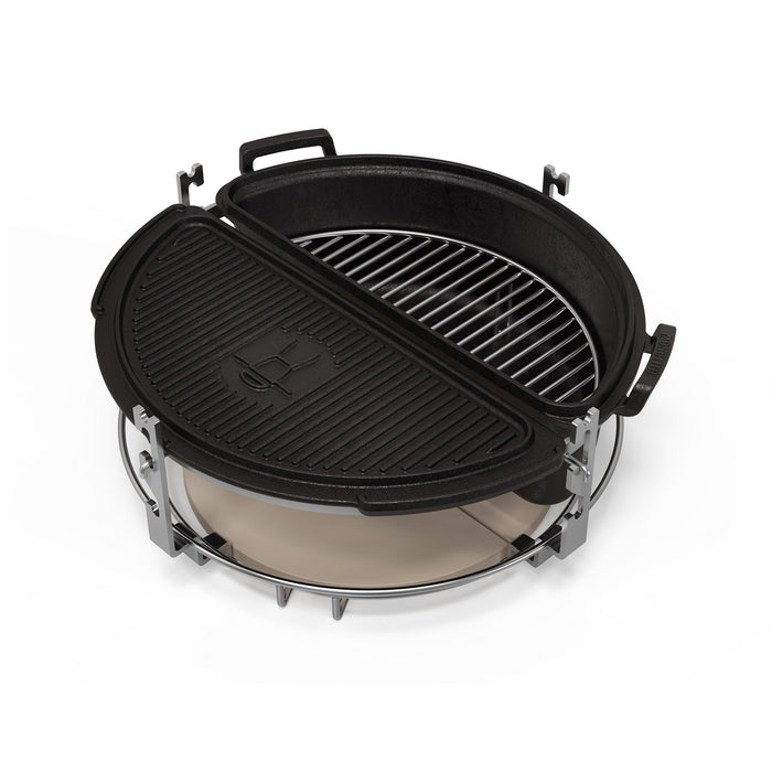 Heavy-duty stainless steel grill grate for outdoor cooking