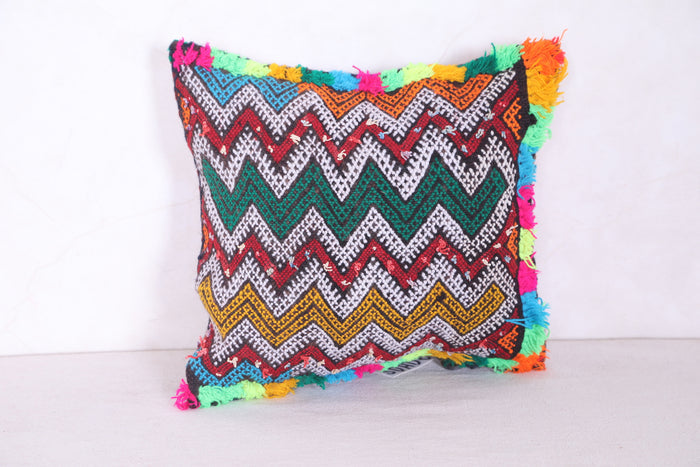 Moroccan handmade kilim pillow 11.8 INCHES X 13.3 INCHES