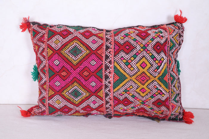 Moroccan handmade kilim pillow 12.5 INCHES X 18.1 INCHES