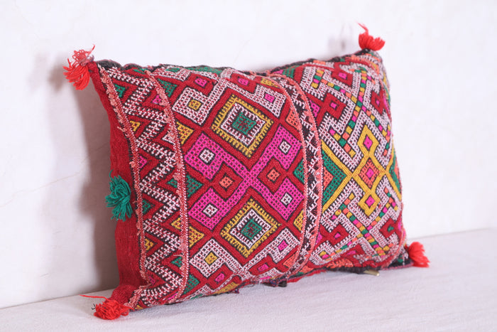 Moroccan handmade kilim pillow 12.5 INCHES X 18.1 INCHES
