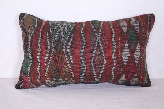 Moroccan handmade kilim pillow 13.7 INCHES X 22.4 INCHES - kilim pillow