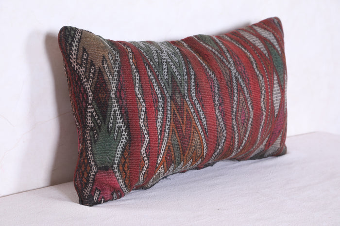 Moroccan handmade kilim pillow 13.7 INCHES X 22.4 INCHES - kilim pillow