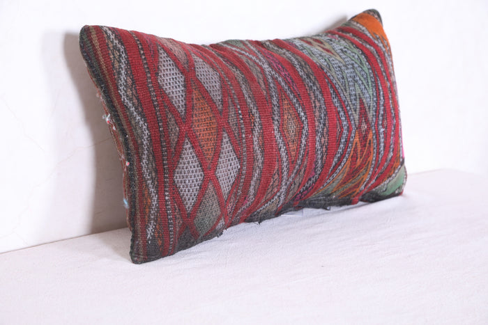 Moroccan handmade kilim pillow 13.7 INCHES X 22.4 INCHES - kilim pillow