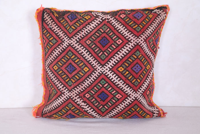 Moroccan handmade kilim pillow 15.7 INCHES X 16.1 INCHES