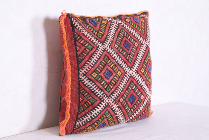 Moroccan handmade kilim pillow 15.7 INCHES X 16.1 INCHES