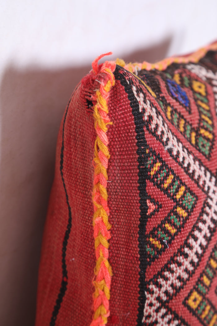 Moroccan handmade kilim pillow 15.7 INCHES X 16.1 INCHES
