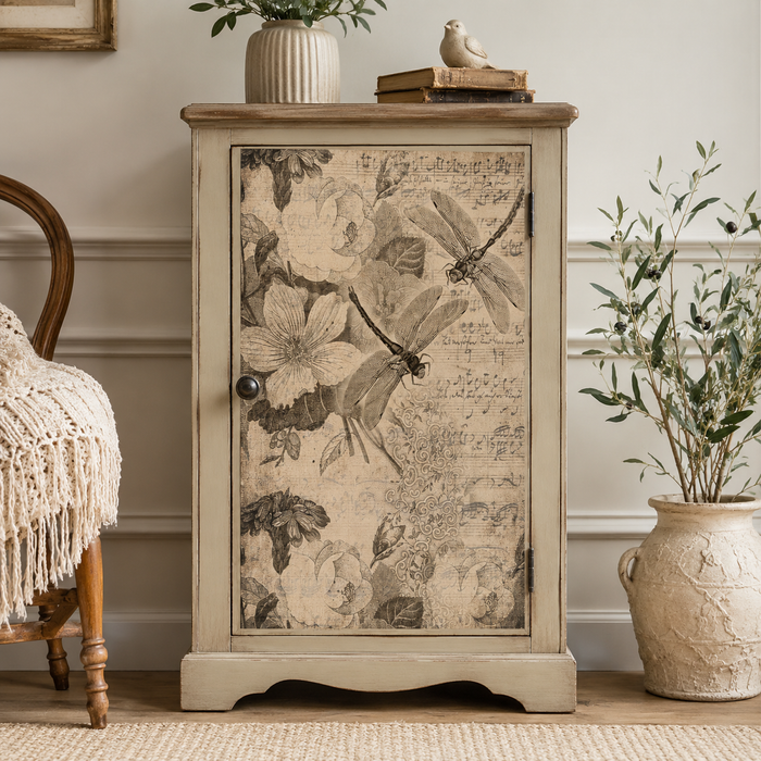 Roycycled Treasures Musical Dragon Flies Decoupage Paper - 20" x 30"