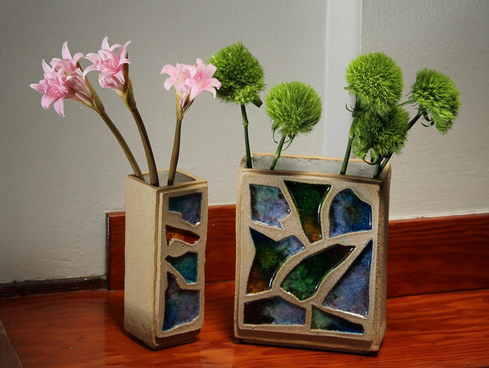 Narrow Mosaic Vase
