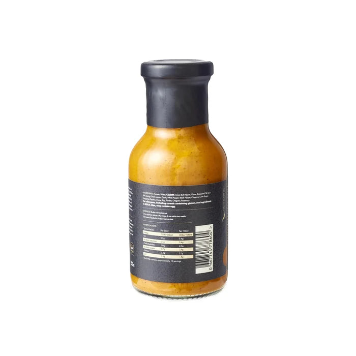 Firefly BBQ New Orleans Creole Sauce bottle showing nutritional information and barcode, suitable for e-commerce product listings.