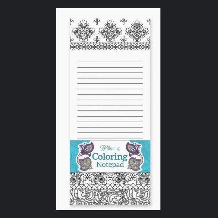 Notepad - Coloring Folk Flowers